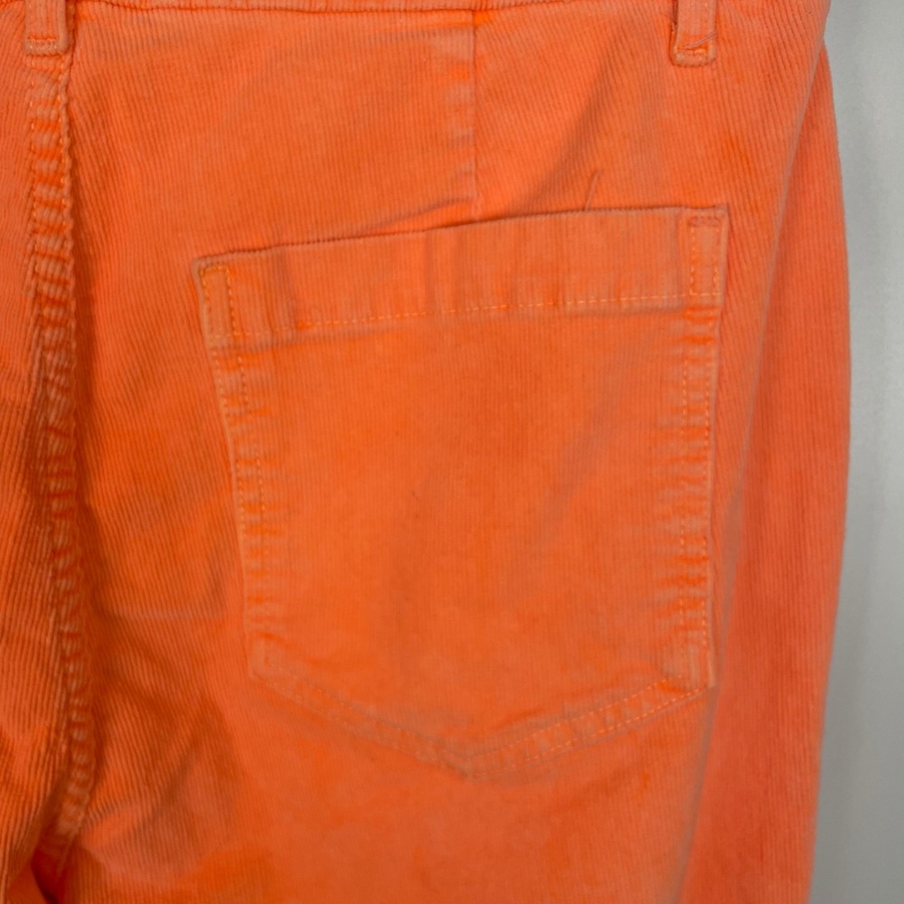 SUNDRY Neon Orange Rainbow Stripe  Festival Ankle Zip Corduroy Jogger Size 30 - Picture 11 of 13